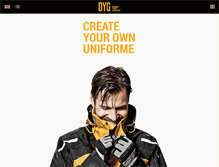 Tablet Screenshot of designyourgarment.com